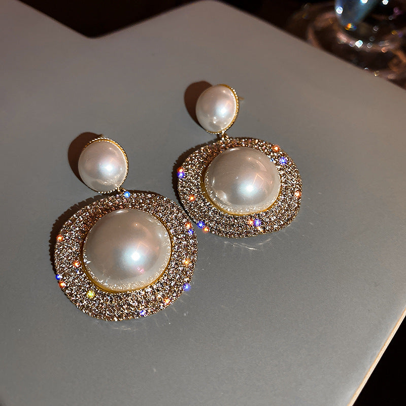 Wholesale 925 Silver Pin Vintage Earrings Pearl